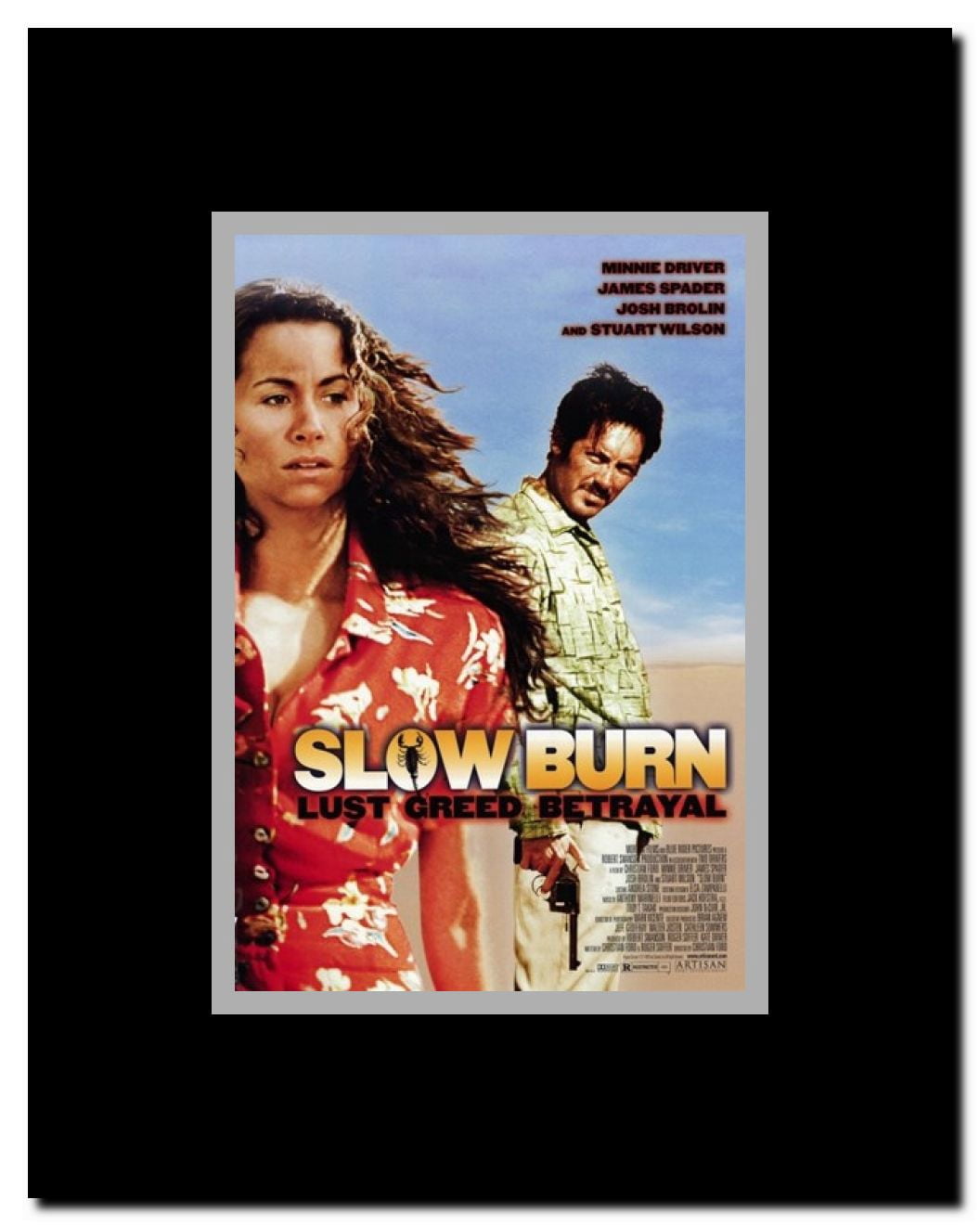 Slow Burn Framed Movie Poster