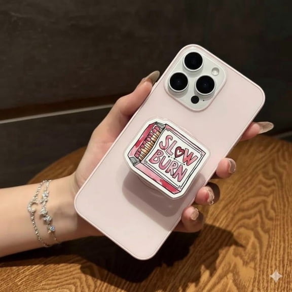 Slow Burn Magnetic Phone Grip Magsafe Bookish Popsocket, Heartwarming Book Lover Gift, Perfect Gift for Reading Lovers
