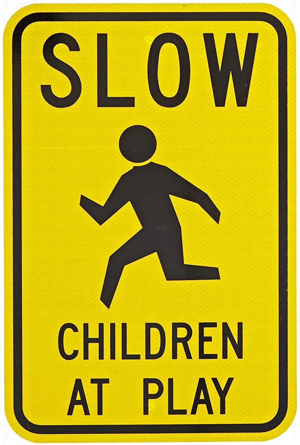Warnschild 'Caution Children Playing' – 30,5x20,3 Cm, Aus Metall, Retro-Design