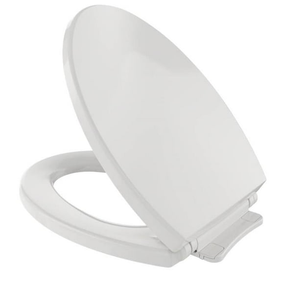 Slow Close Elongated Toilet Seat, Colonial White