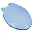 thumbnail image 1 of Slow Close Plastic Elongated Contemporary Design Toilet Seat, Regency Blue, 1 of 1