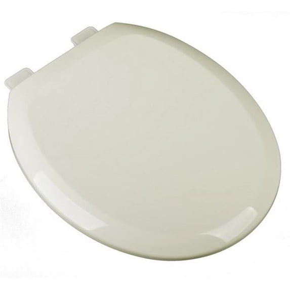 Slow Close Premium Plastic Round Toilet Seat, Linen - Biscuit