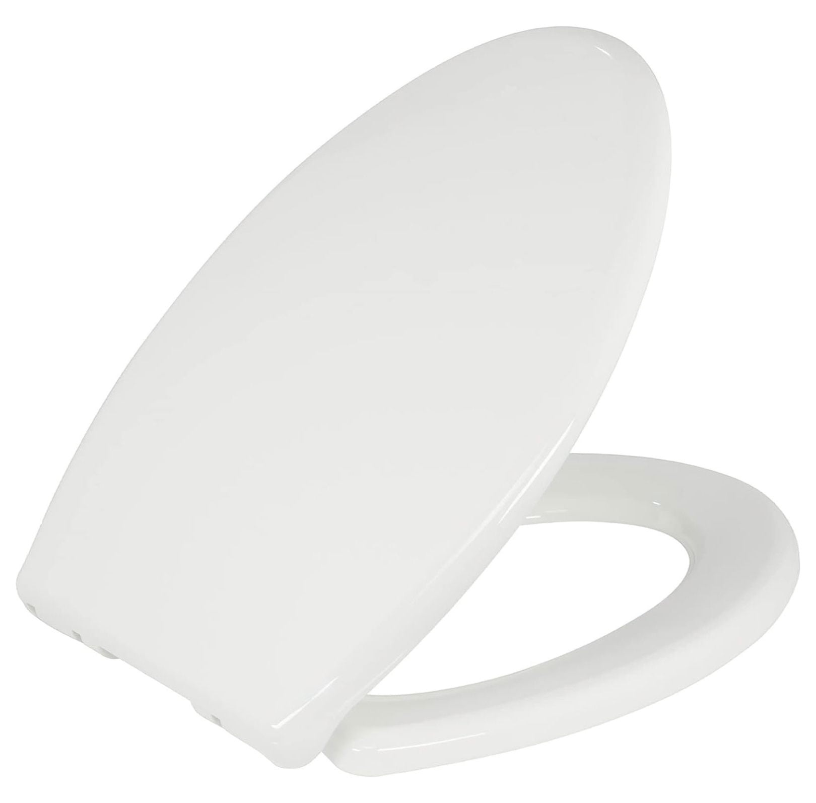 Slow Close Toilet Seat BR50100 White Elongated, StainResistant and