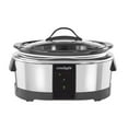 Open Box Slow Cooker 6Quart Programmable Stainless Steel Compatible w