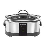 Open Box Slow Cooker 6-Quart Programmable Stainless Steel Compatible w ...