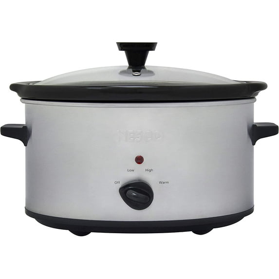 Slow Cooker, 6 Quart, Silver