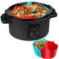 Slow Cooker Divider Liner Reusable & Leakproof Silicone Crockpot
