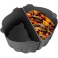 thumbnail image 1 of Slow Cooker Divider Liners Insert, Silicone Reusable Slow Cooker Liners Compatible with 6-8 Quart Oval or Round Slow Cooker, Fits for Crockpot Liners 7 Quart, Foldable, 1 of 2