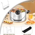 thumbnail image 1 of Slow Cooker Lid Holder for Cooking, Crock Pot Lid Holder, Hand Free Pot Lid Holders for Kitchen Fits Most Slow Cookers, Stainless Steel Pot Lid Rack with Silicone Sink to Keep Countertop No Mess, 1 of 4
