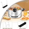thumbnail image 1 of Slow Cooker Lid Holder for Cooking, Crock Pot Lid Holder, Hand Free Pot Lid Holders for Kitchen Fits Most Slow Cookers, Stainless Steel Pot Lid Rack with Silicone Sink to Keep Countertop No Mess, 1 of 4