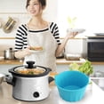 thumbnail image 1 of Slow Cooker Liner TASTAN Reusable Slow Cooker Silicone Liner - Heat-Resistant Non-Stick Insert with Handle | Dishwasher Safe, Prevents Sticking, Simplifies Cleanup for Family Meals, Non Stick Insert, 1 of 7