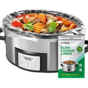Slow Cooker Liners 3-8 Quart, Cooking Bags Large Size 13"x 21", Slow Cooker Bags Disposable Oval Large For Crock Pot (30)