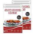 thumbnail image 1 of Slow Cooker Liners (60 Liners), 13" × 21" Crock Pot Liners Fit 3-8 Quarts 60 count, 1 of 6