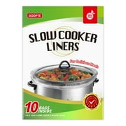 Slow Cooker Liners Disposable Cooking Bags Small Size Pot Liners Fit 1QT to 3QT Suitable for Oval & Round Pot (10 Liners)