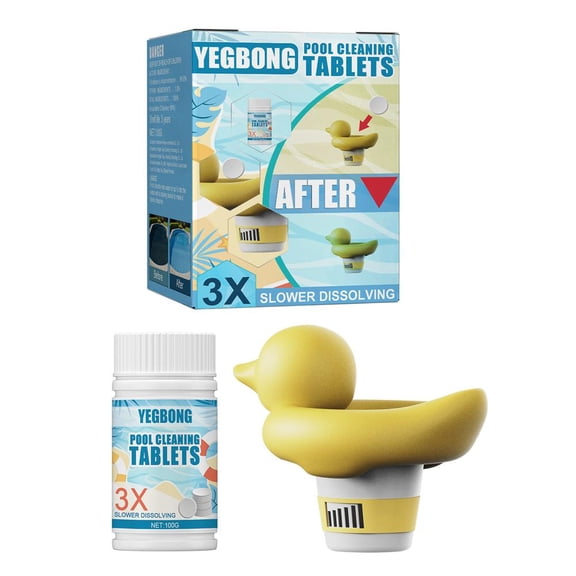 Slow Dissolving Pool Cleaning Tablets for Long-Lasting Sanitization