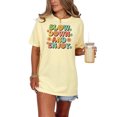 thumbnail image 1 of Slow Down And Enjoy Graphic T-Shirt, Inspirational Retro Tee, Positive Vibes Shirt, Trendy Flower Power Design, Colorful Fun Top, Butter Comfort Colors T-Shirt, XL, 1 of 1