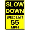 thumbnail image 1 of Slow Down Speed Limit 10 MPH Metal Sign Traffic Sign Street & Road Sign 12 x 16 Inch, 1 of 5