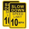 thumbnail image 1 of Slow Down Speed Limit 5MPH Sign (4 Pack),12" x 16" Rust Free Aluminum,Easy Mounting Outdoor Use,Waterproof and Durable Ink, 1 of 5