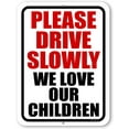 thumbnail image 1 of , Slow Down, This is not a Racetrack, Slow Down Sign, Street Signs, Tin Outdoor Sign, Yard Decor, Please Slow Down Sign, 9 inch by 12 inch, HDG-1333, 1 of 5