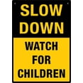 thumbnail image 1 of Slow Down Watch For Children Sign 8X12 Inch Rust Free Aluminum Easy To Read & Sturdy Keep Out Outdoor Metal Signs For Home Farm Yard, 1 of 6