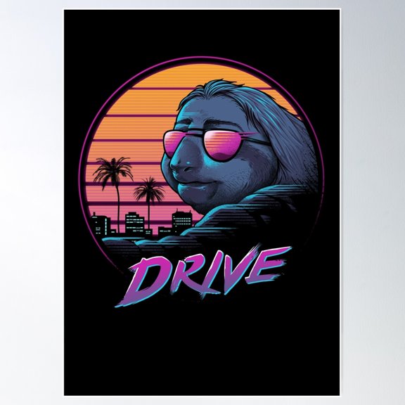 Slow Drive Poster Wall Art, Modern Wall Decor For Living Room Bedroom, 8x12 UNFRAMED