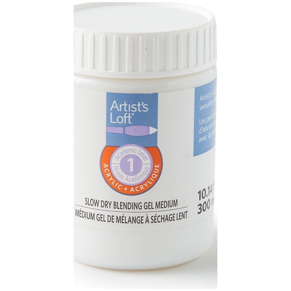 Artist's Loft Slow Drying Blending Gel Medium - Acrylic Paint Extender for Artists, 12 Pack