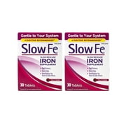 Slow Fe Slow Release Iron, Tablets 30 ea Pack of 2