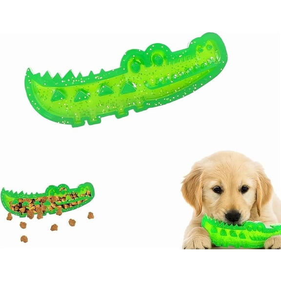 Slow Feed Chew and Fetch Crocodile, Lettuce Pets, Upgrade lettucepets Crocodile Dog Toy, Alligator Treat Dispenser, Keep Dogs Busy, Medium & Small Dogs Teeth Cleaning (Small*2pcs)