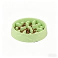 thumbnail image 1 of Slow Feeder Bowl for Cats & Small Dogs, Puzzle Dish for Fast Eaters, for Wet or Dry Food, Helps Slow Eating & Aid Digestion, Non-Slip, Made Without BPA, 8 Cup, 8-Inch, Green, 1 of 7