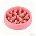 thumbnail image 1 of Slow Feeder Bowl for Cats & Small Dogs, Puzzle Dish for Fast Eaters, for Wet or Dry Food, Helps Slow Eating & Aid Digestion, Non-Slip, Made Without BPA, 8 Cup, 8-Inch, Pink, 1 of 7