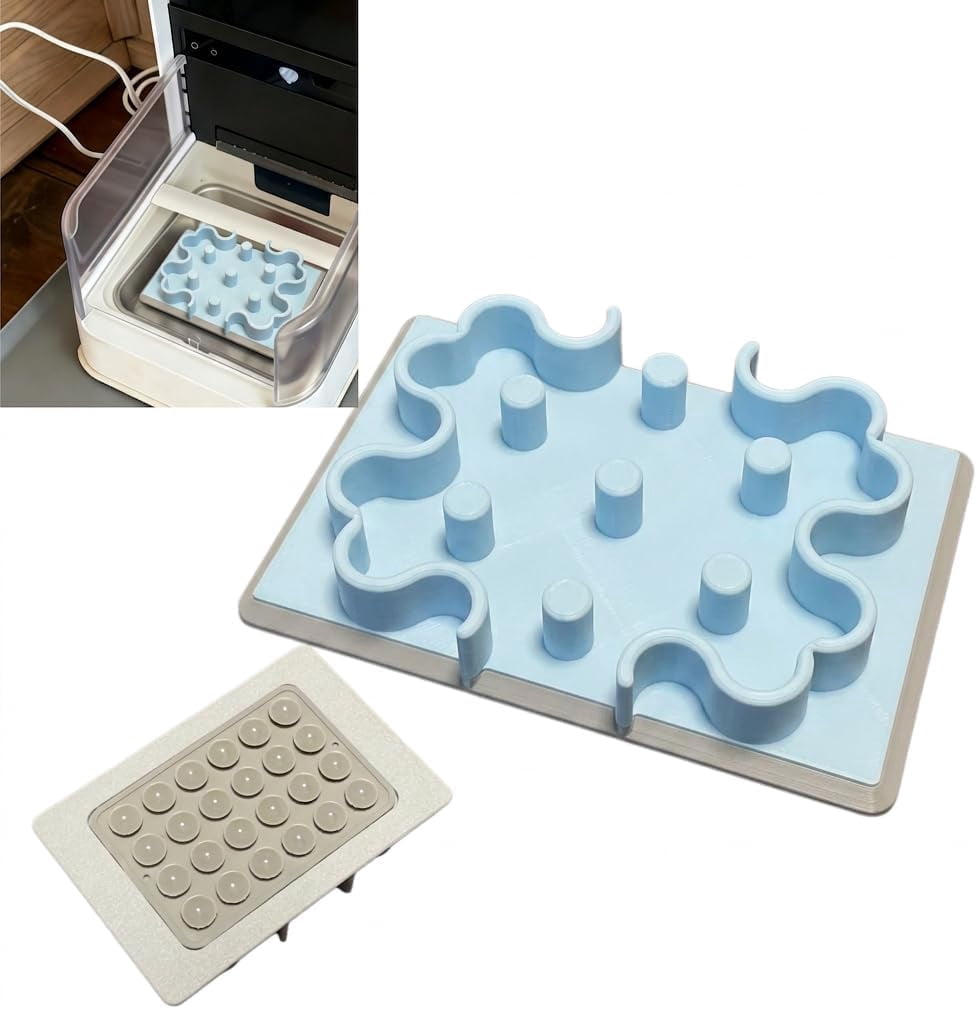 Slow Feeder Bowl Insert, Silicone, 7-Pillar Anti-Choke, for RFID Smart Feeder, Cats Dogs