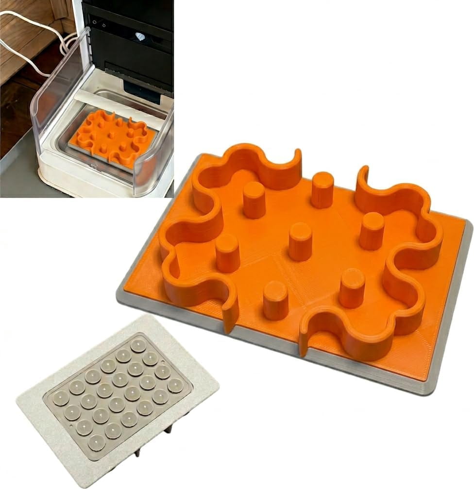 Slow Feeder Bowl Insert, Silicone, 7-Pillar Anti-Choke, for RFID Smart Feeder, Cats Dogs