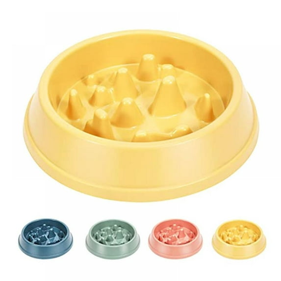 Slow Feeder Bowl, Non-Slip Puzzle Bowl for Cats and Dogs-Anti-swallowing pet Slow Food Feeder-Interactive Expansion Check Bowl for Cats and Dogs-Durable and Healthy Design for preventing Choking