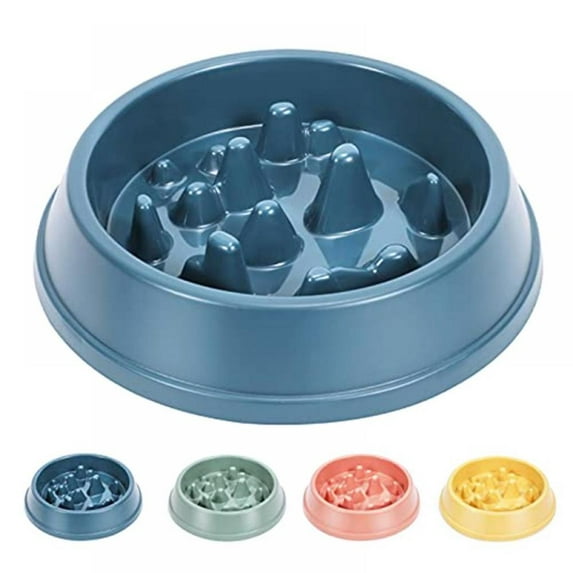 Slow Feeder Bowl, Non-Slip Puzzle Bowl for Cats and Dogs-Anti-swallowing pet Slow Food Feeder-Interactive Expansion Check Bowl for Cats and Dogs-Durable and Healthy Design for preventing Choking
