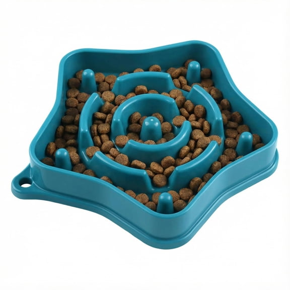 Slow Feeder Bowl for Small Dogs, Puzzle Feeder for Petite Breeds, Choking Dog Bowl with Maze Design, 350ML Capacity, Encourages Eating Habits, Fun Mealtime Solution, Green