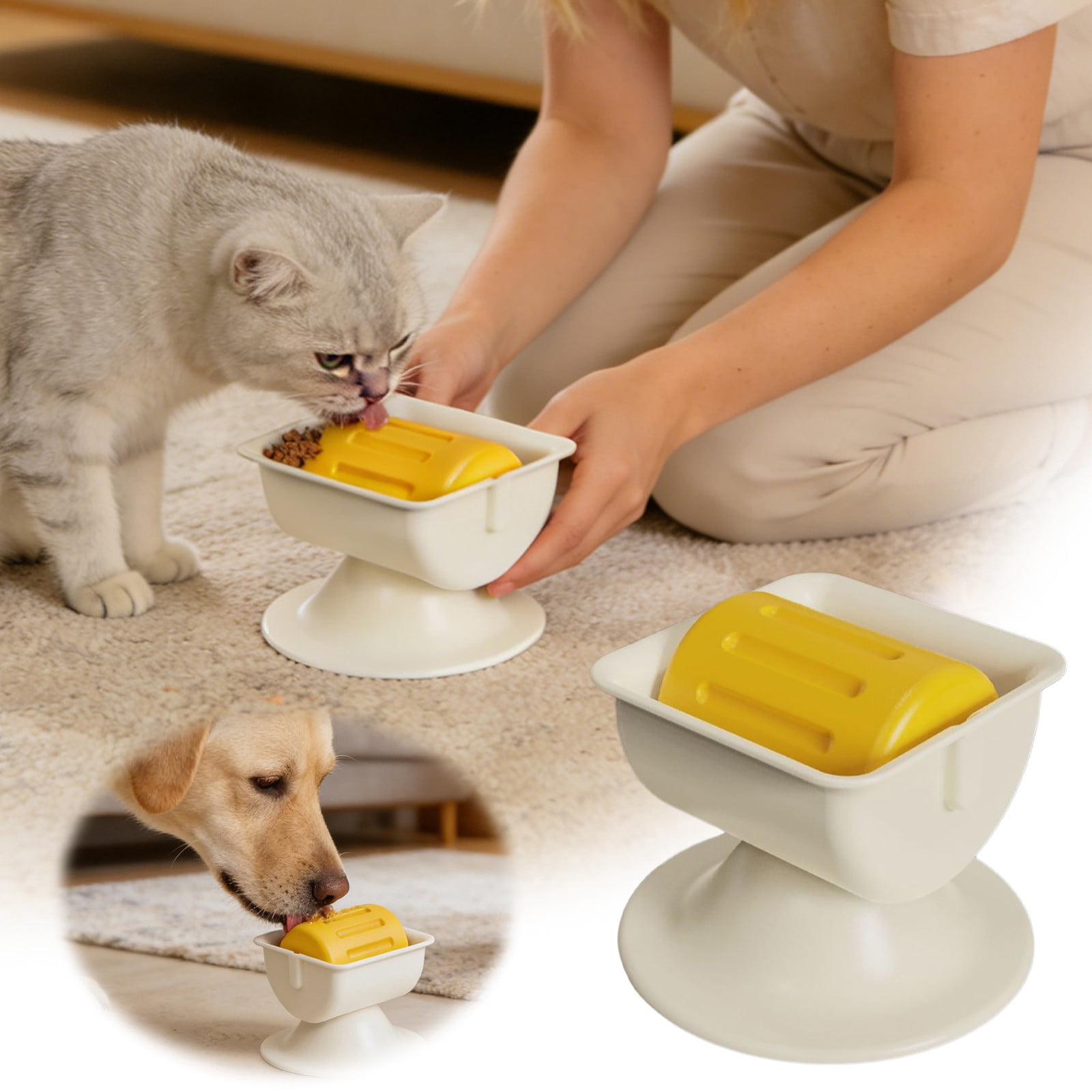 Slow Feeder Bowls for Licking Aid for Broth Yogurt and Postoperative Nutrition Ideal for Cats and Dogs Pet Supplies