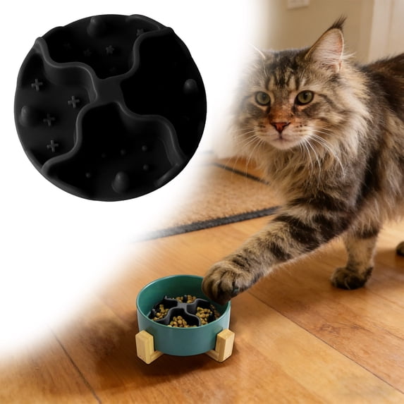 Slow Feeder Dog Bowl Anti Gulping Dog Slow Feeder Bowl for Healthy Eating, Non-Slip Interactive Dog Bowl Bloat Stop Slow Eating Dog Bowl for Small Medium Dogs & Cats 4.72 in