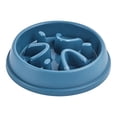 thumbnail image 1 of Slow Feeder Dog Bowl, Anti Gulping Pet Feeding Bowl with Non Slip Bottom for Small Medium Large Dogs and Cats, Blue, 1 of 8