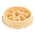 thumbnail image 1 of Slow Feeder Dog Bowl, Anti Gulping Pet Feeding Bowl with Non Slip Bottom for Small Medium Large Dogs and Cats, Yellow, 1 of 8