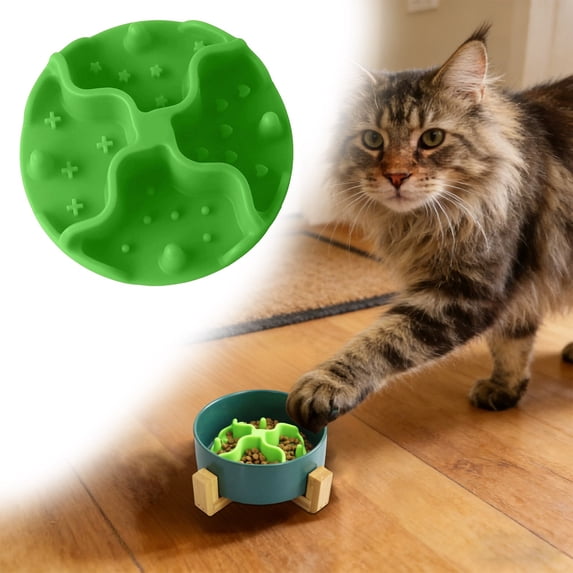 Slow Feeder Dog Bowl Anti Gulping Puzzle Maze Dog Slow Feeder Bowl for Healthy Eating, Non-Slip Interactive Dog Bowl Bloat Stop Slow Eating Dog Bowl for Small Medium Dogs & Cats 4.72 in