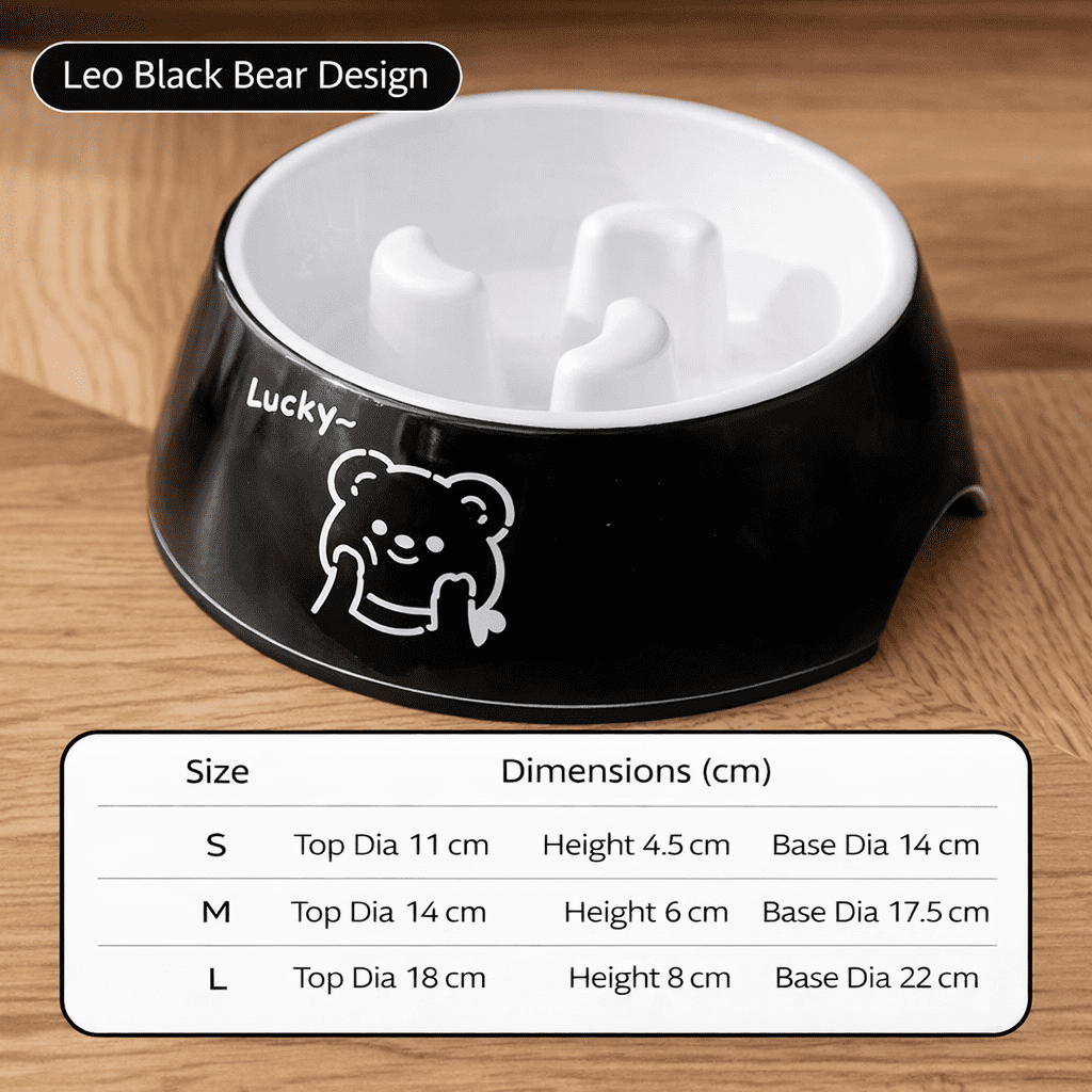 Slow Feeder Dog Bowl Anti Gulping Slow Feed Dog Food Bowl Pet Feeding Bowl Non Slip Dog Dish for Small Medium Dogs