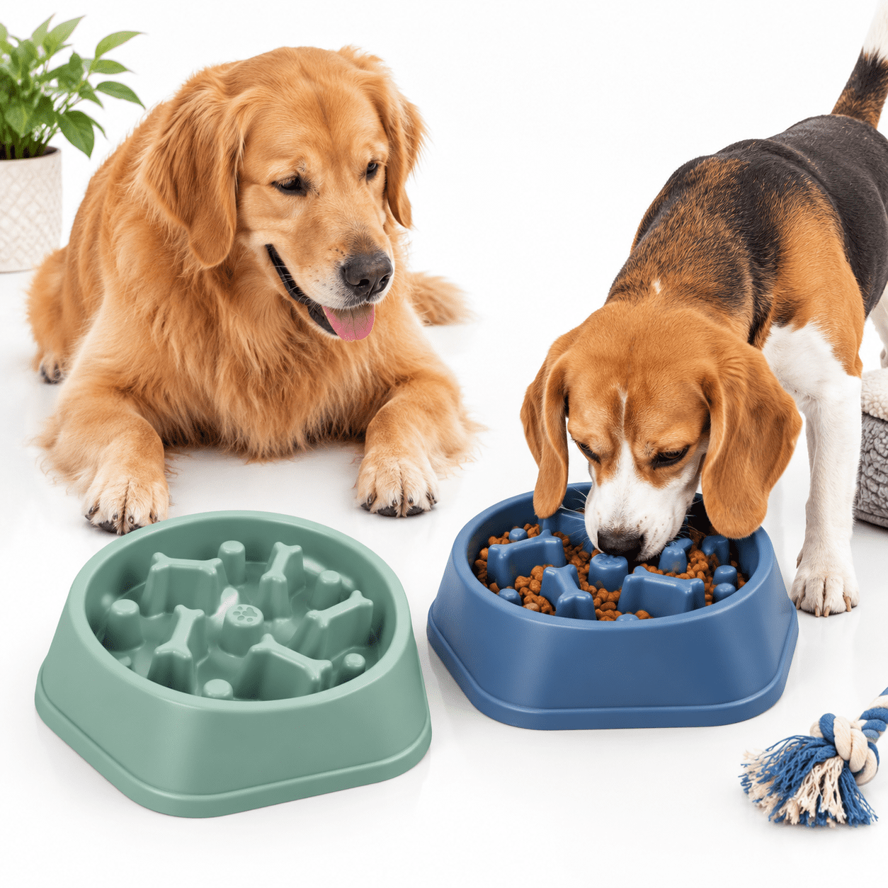 Slow Feeder Dog Bowl Anti-chocking Slower Feeding Pet Puzzle - Walmart.com