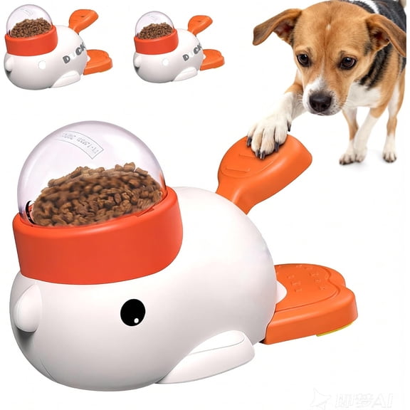 Slow Feeder Dog Bowl, Interactive Dog Feeder for Fast Eaters, Anti-Bloat Puzzle Feeding Toy for Dogs & Cats, Pet Slow Feeder for Digestion Health