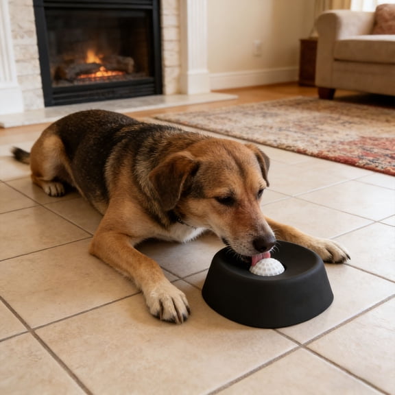 Slow Feeder Dog Bowl, Interactive Puzzle Toy for Dogs and Cats, Food Training, Keeps Pets Busy and Prevents Puppy Overeating Dog Puzzle Feeder Bowl Pet Slow Feeding Interactive Licking