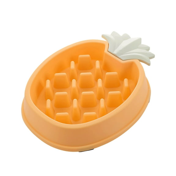 Slow Feeder Dog Bowl - Non- Puzzle Food Bowl for Fast Eaters, Cute Fruit-Shaped Design to Prevent Gulping, Great for Dogs & Cats