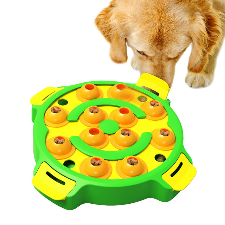 Pet Dog Slow Feeder Bowl Interactive Puzzle Game for IQ Training