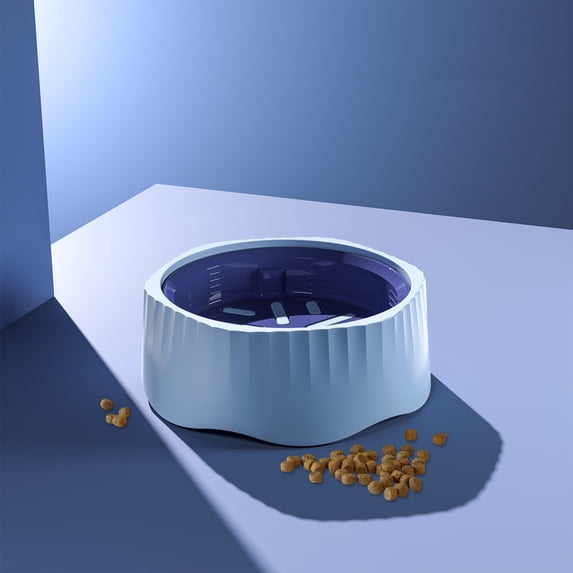 Slow Feeder Dog Bowl Spill Proof Non Slip Pet Food Dish Anti Gulping Slow Feed Cat Bowl For Fast Eating Puppy Adult Dog