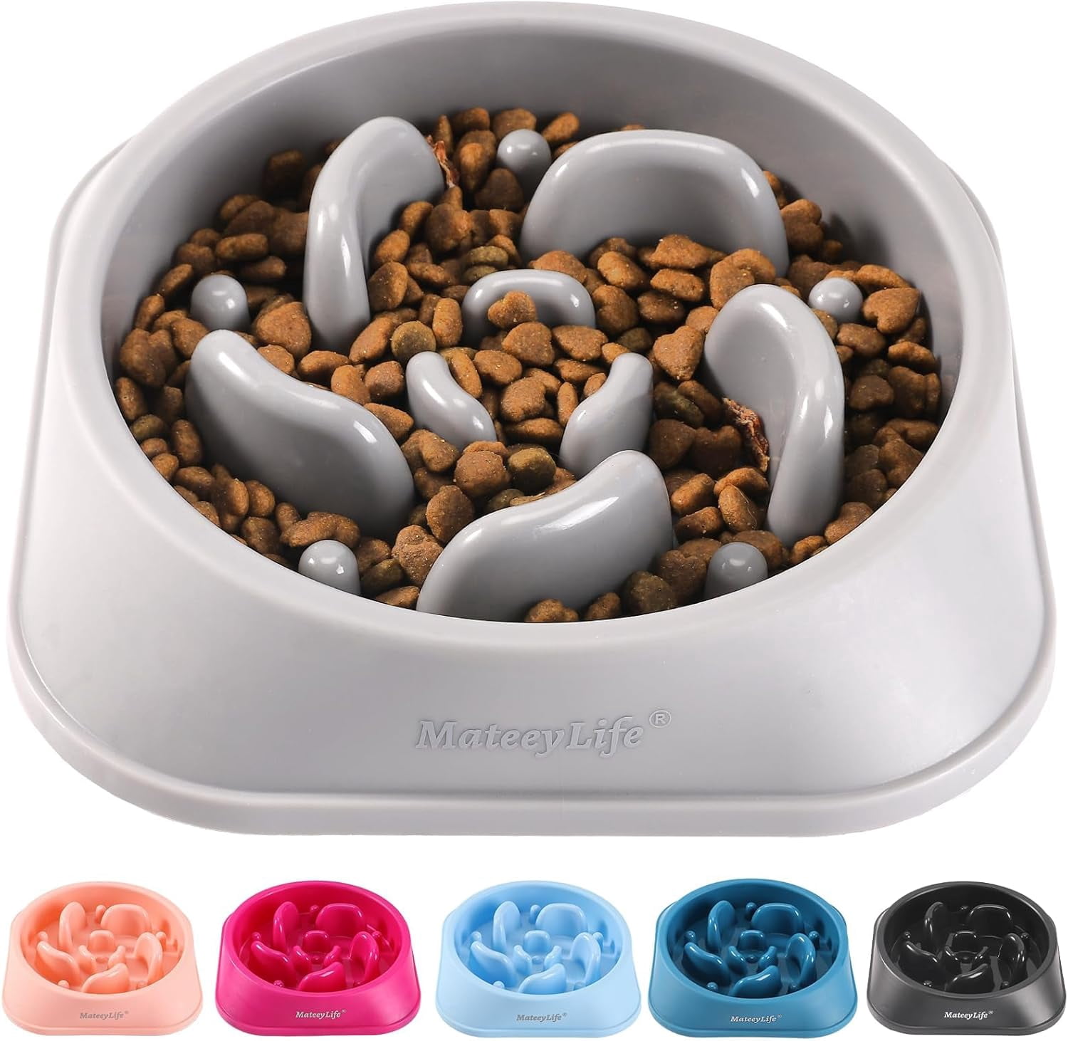 Image showcasing Slow Feeder Dog Bowls, Anti-Choking Puzzle Dog Food Bowls, Anti-Slip ...