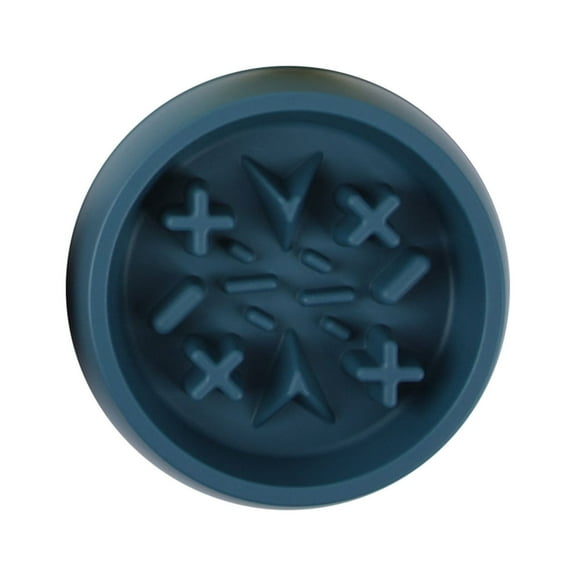 Slow Feeder Dog Bowls,Dishwasher Microwave Safe Silicone Puppy Puzzle Bowl with Non-Slip Design for Eating(8.6Inch,A)