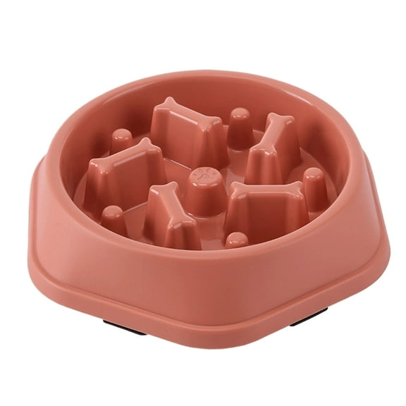 Slow Feeder Dog Bowls for Fast Eaters - for Small, Medium Sized Dogs - Dog Puzzle Maze Helps Slow Down Eating - Adult, Puppy Food Bowl for Bloat Stop - Non-Slip Dog Slow Feeder Bowl (Pink)